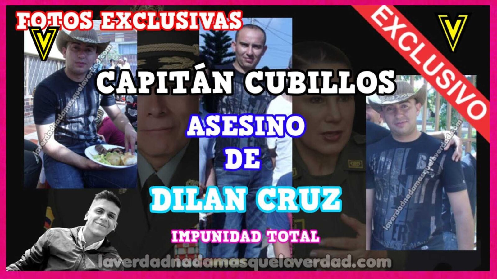 FOTOS EXCLUSIVAS DEL CAPITÁN MANUEL CUBILLOS RODRÍGUEZ (CASO DILAN CRUZ IMPUNIDAD TOTAL)