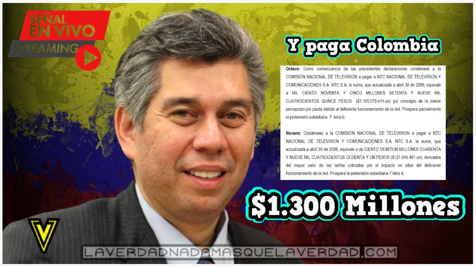 $1.300 MILLONES PARA DANIEL CORONELL