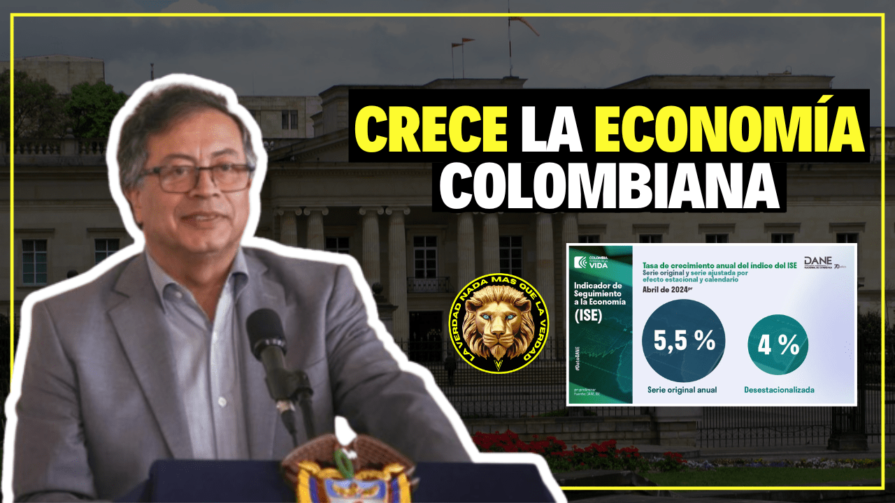 LA ECONOMÍA COLOMBIANA EN ABRIL CRECIÓ UN 5,5%